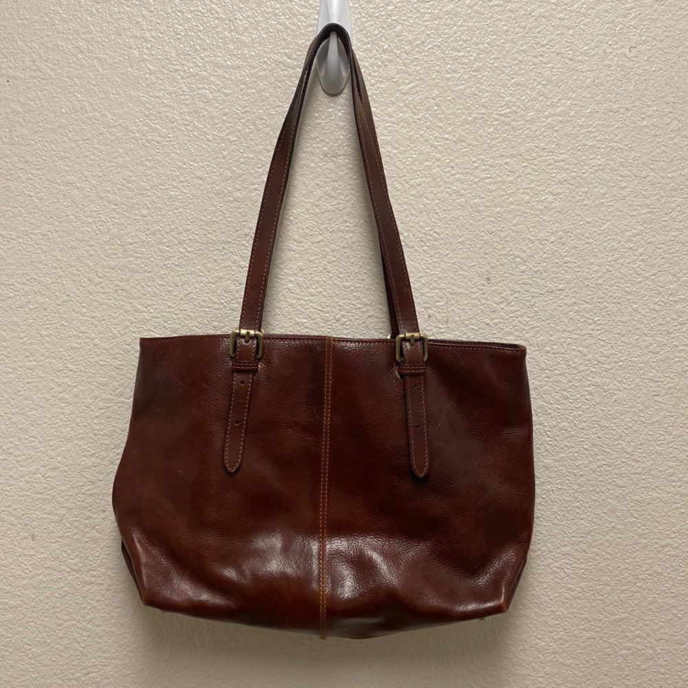 Floto Venezia Leather Shopper Tote Bag